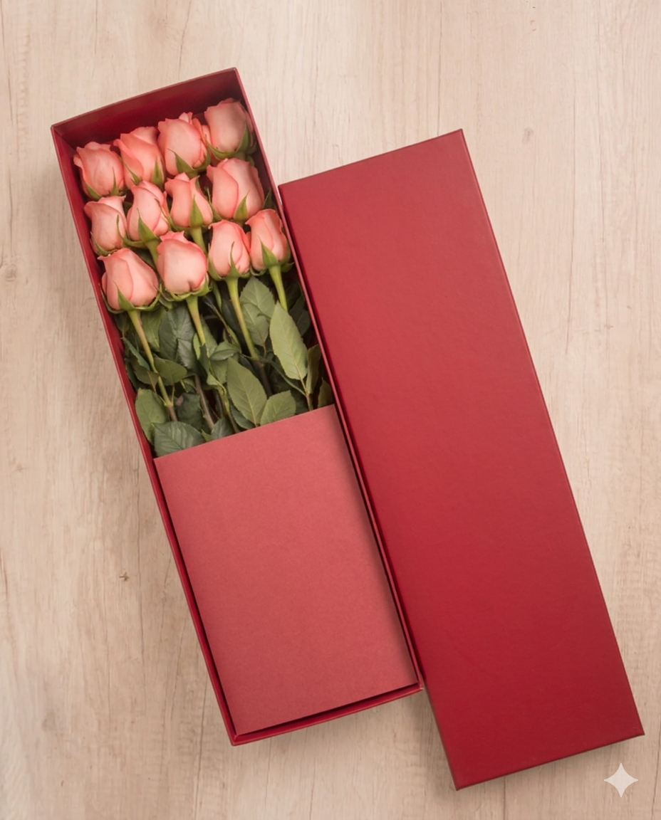 Cajas con flores