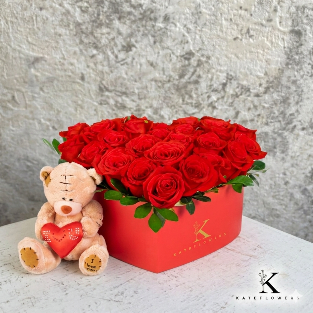 Box de 20 Rosas Rojas Cód. BCR20RR