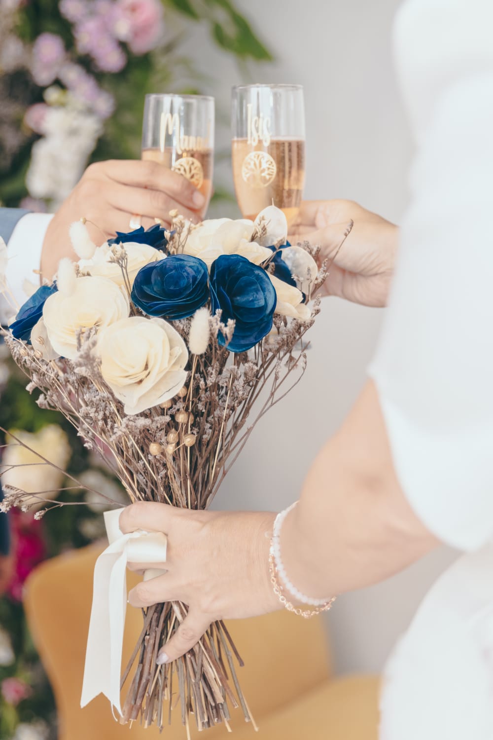 Bouquet de flores secas