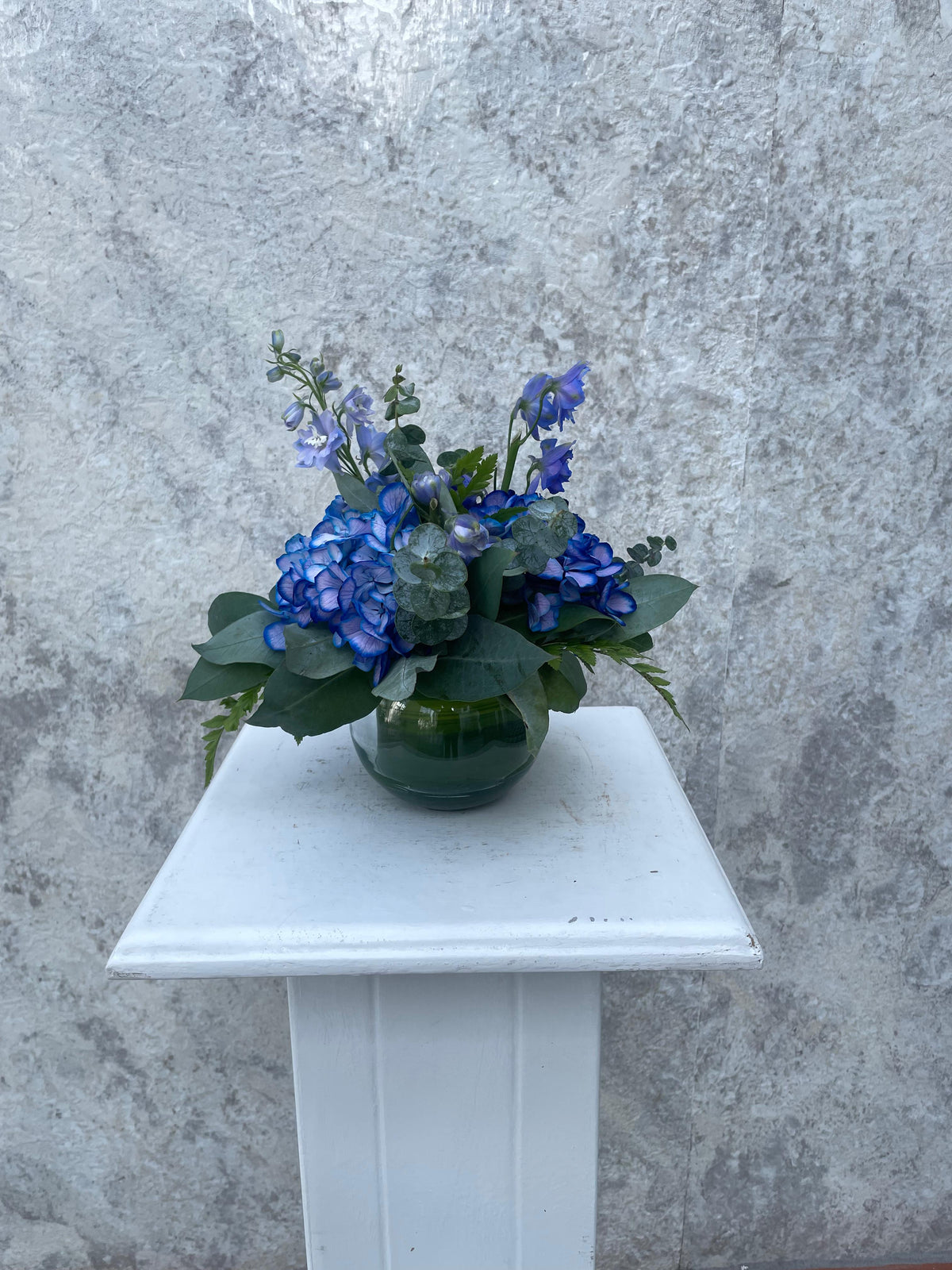 Blue Hydrangea Mini Centerpiece