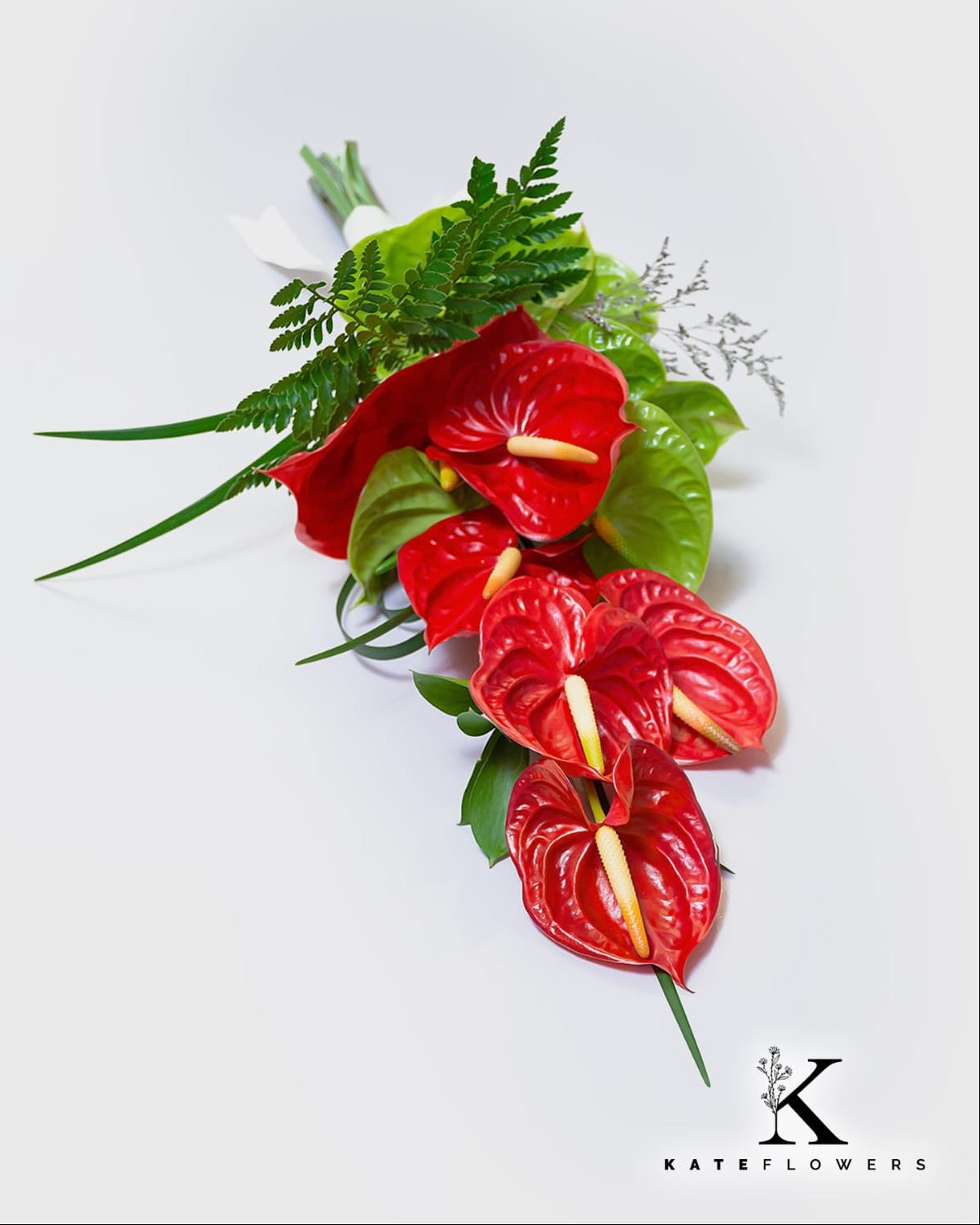 Bouquet de Novia de Anturios Cód. BN9A01