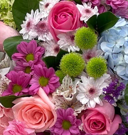 Ramo Dulce Romance - Rosas, Hortensias y Margaritas