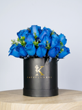 Box de rosas azules